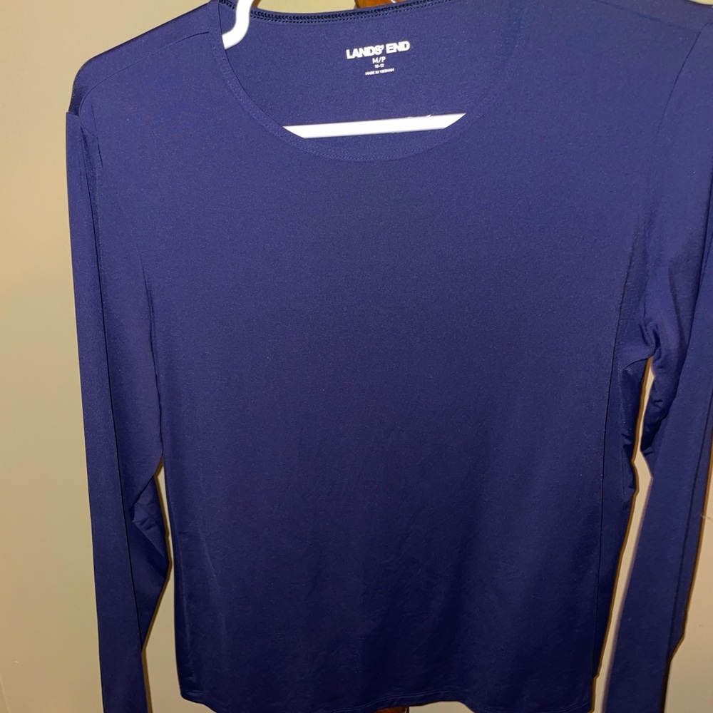 Lands' End Navy rash guard
